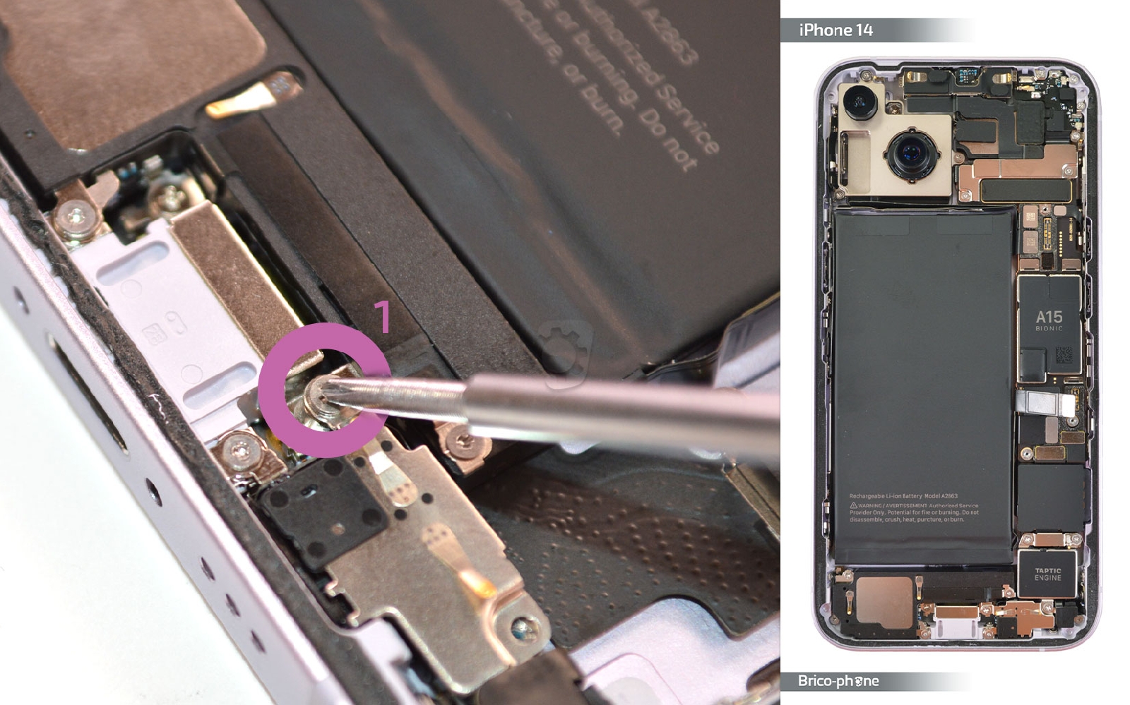 Comment changer le connecteur de charge sur iPhone 14 photo 1